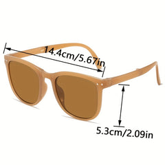 Foldable Square Frame Sunglasses Portable Outdoor Glasses UV400