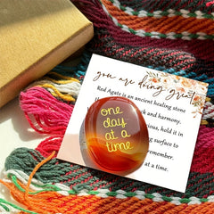 Calming Faux Crystal - Thinking Of You Gift - Stress Relief - Inspirational Gift