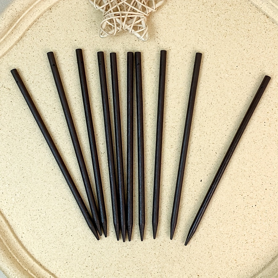 Vintage Wooden Hairpin Chinese Style Bun Hair Accessories For Women Girls