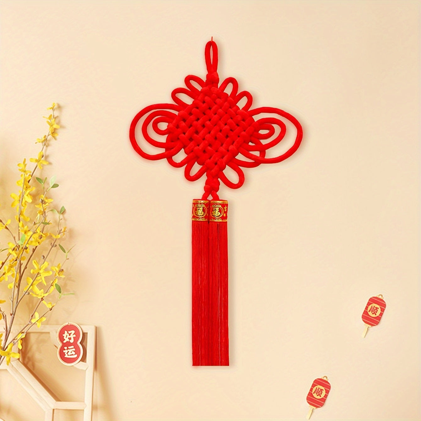 Chinese Year Knot Tassel Ornament Wall Hanging Decoration
