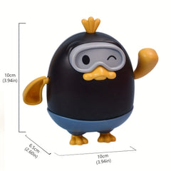 Swimming Duck Baby Bath Cartoon Toys Pull Cord Kids Pool Bathtub Toys