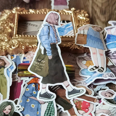 100pcs Girls Stickers Diary Scrapbooking Paper Stationery DIY Sticker