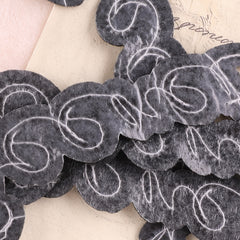 4pcs Sequin Embroidered Letter Applique Patch DIY Iron On Patch