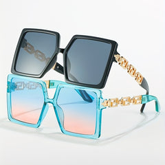 Men's Oversized Square Sunglasses UV400 Protection