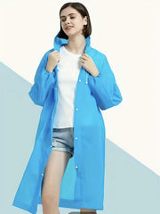 Waterproof Hooded Rain Poncho for Outdoor Activities
