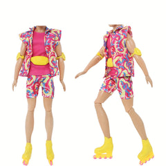 Roller Skating Doll Clothes Set for Men and Women