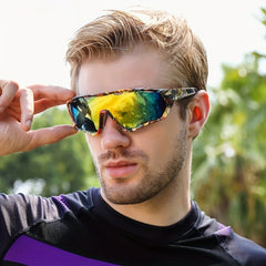 Men's Cycling Glasses Outdoor Sports Reflective Sunglasses