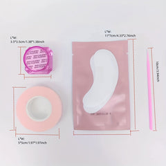 22pcs Eyelash Extension Kit: Lash Remover, Eye Pads, Tape, Microbrush