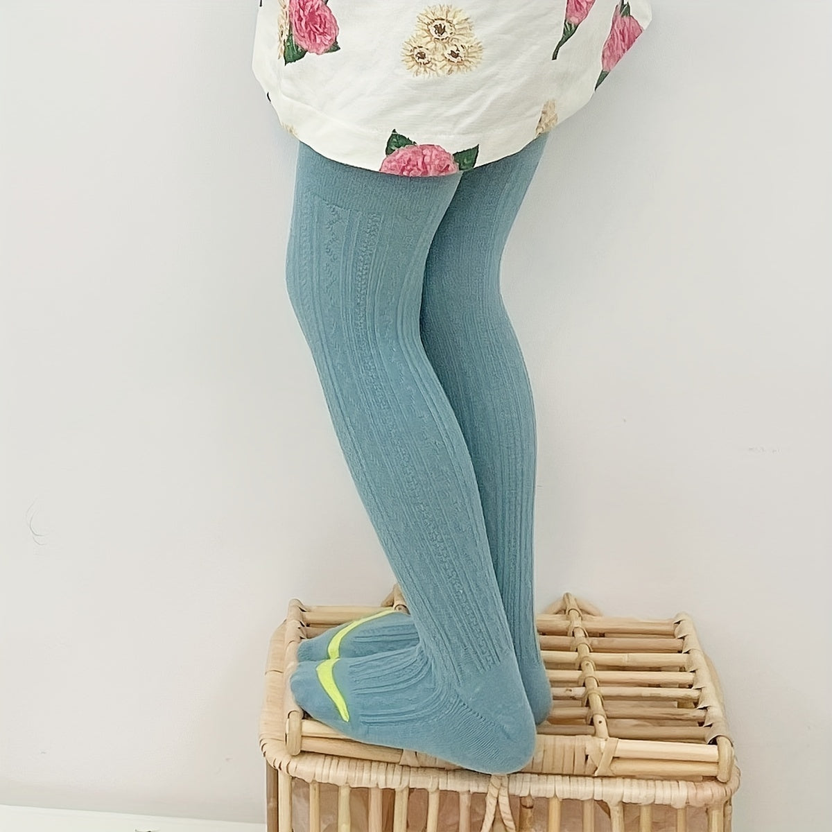 Casual Knit Elastic Pantyhose for Girls