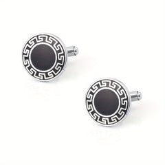 Retro Romantic Square Cufflinks for Men