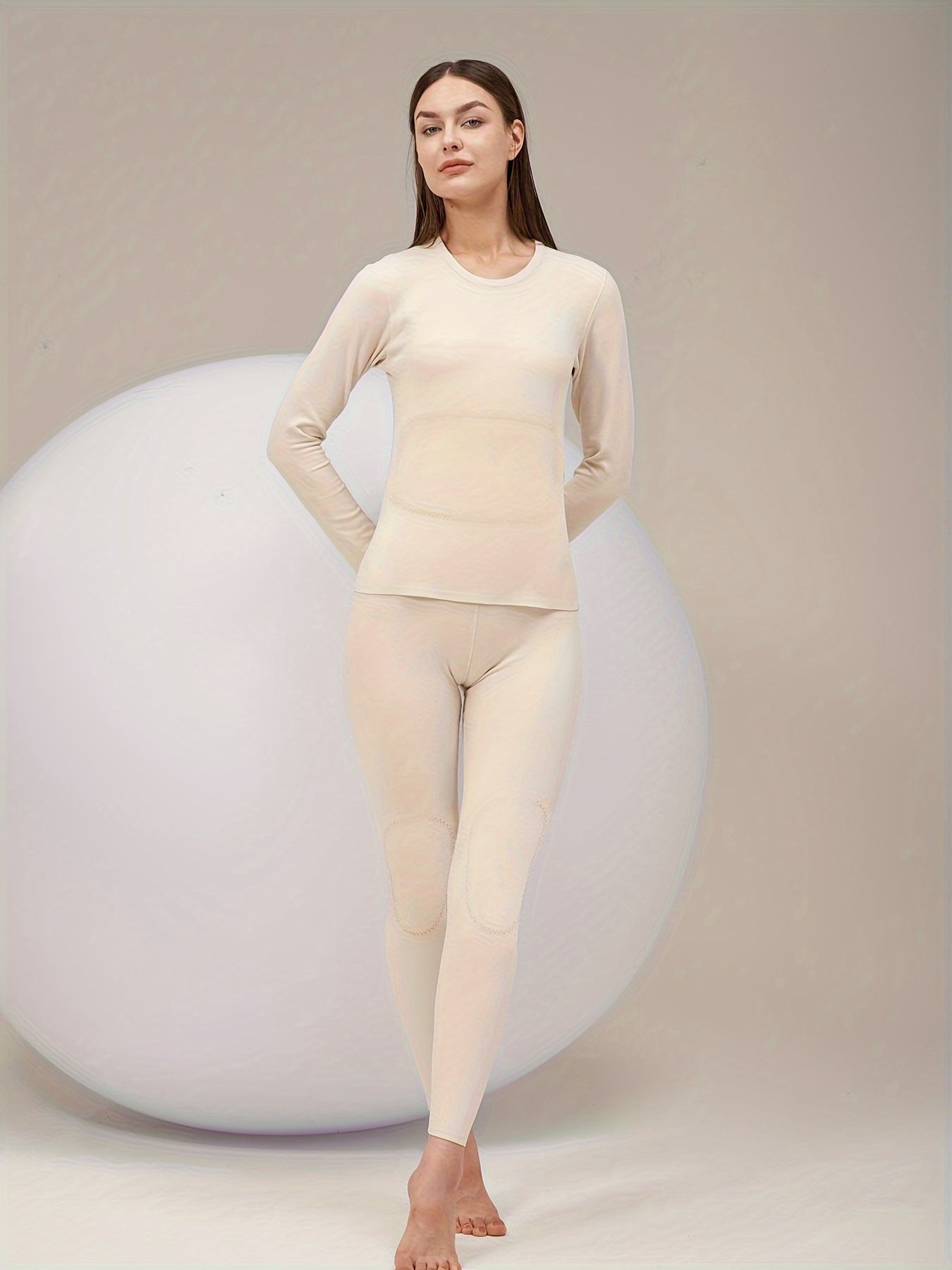 Women's Thermal Underwear Set - Winter Running Top & Leggings