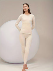 Women's Thermal Underwear Set - Winter Running Top & Leggings