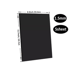 5pcs 1mm-3mm Hard Thick Cardboard DIY Decor Package 8.3x11.7in