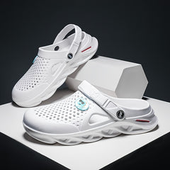 Men's Lightweight Open Back Clogs Mesh Bathing Shoes