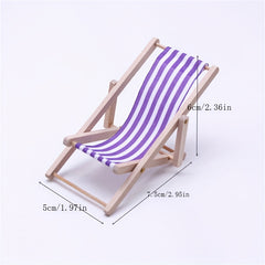 Wooden Beach Chair Mini Furniture Outdoor Lounge Chair