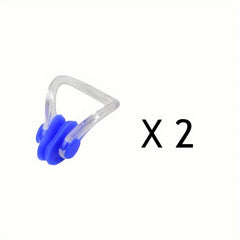 Swimming Earplugs & Nose Clip Set - Silicone Material