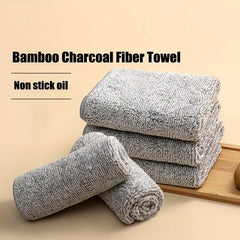 10pcs Bamboo Charcoal Cleaning Cloth Dishwashing Towel
