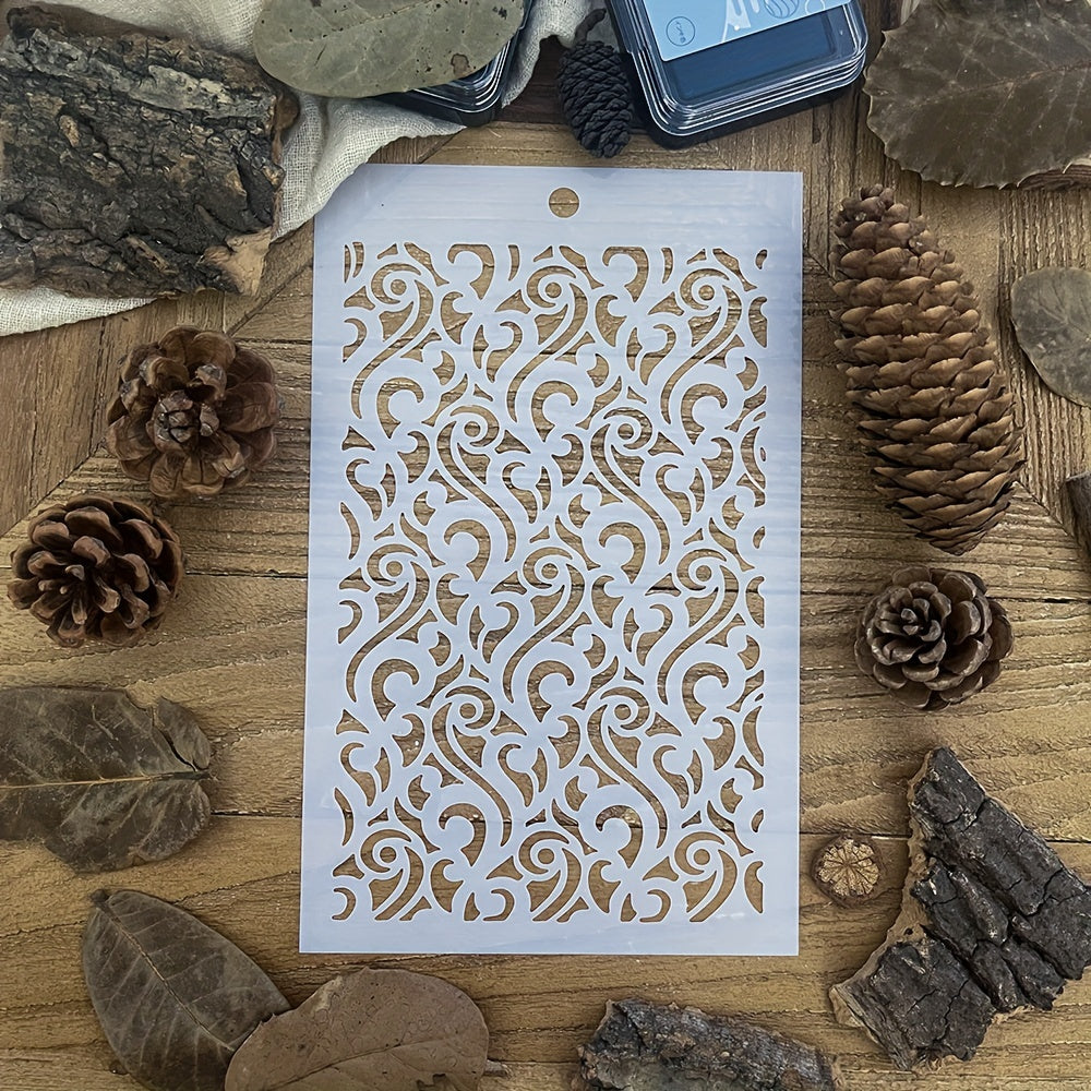 Retro Flowers Stencils DIY Art Stencils For Painting On Wood Canvas Paper Fabric