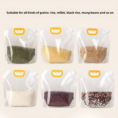5pcs Kitchen Storage Bags 1.5L 2.5L 5L Fresh Keeping Moisture & Insect Proof