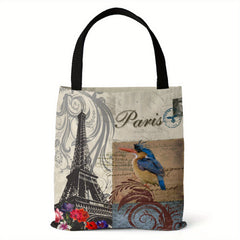 Canvas Bag Urban Landmark Print Lightweight Shopper Handbag