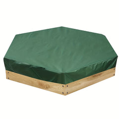 Hexagon Sandbox Sandpit Cover Waterproof With Drawstring Oxford