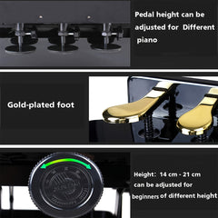 Adjustable Piano Pedal Extender Bench