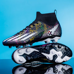 Boy's Spiked Football Cleat Non Slip Outdoor Soccer Shoes