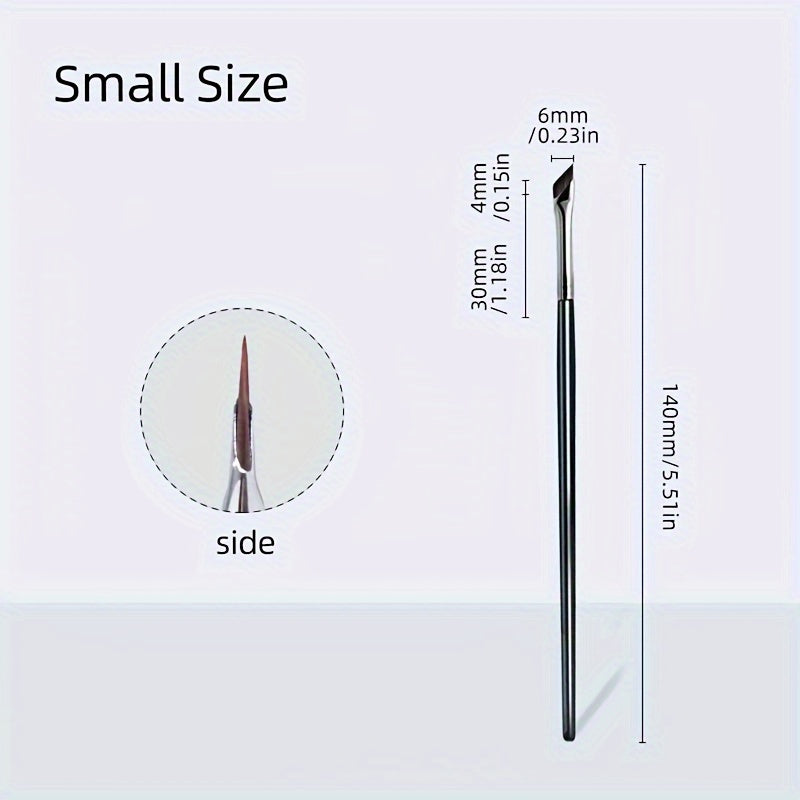 2pcs Eyeliner Brush Ultra Thin Flat Eyebrow Brush