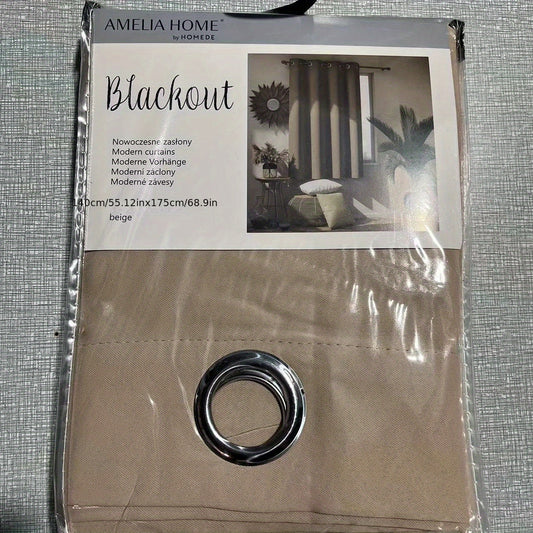 Blackout Curtains with Grommet Top - Light Blocking for Living Room