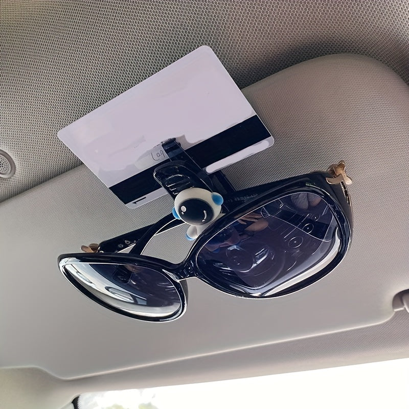 Astronaut Flowers Sun Visor Sunglasses Holder