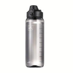 1000ml Portable Water Bottle Flip Top Bottle with Scale for Outdoor Travel