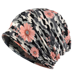 Vintage Bohemian Style Fleece Knitted Hat & Scarf Set