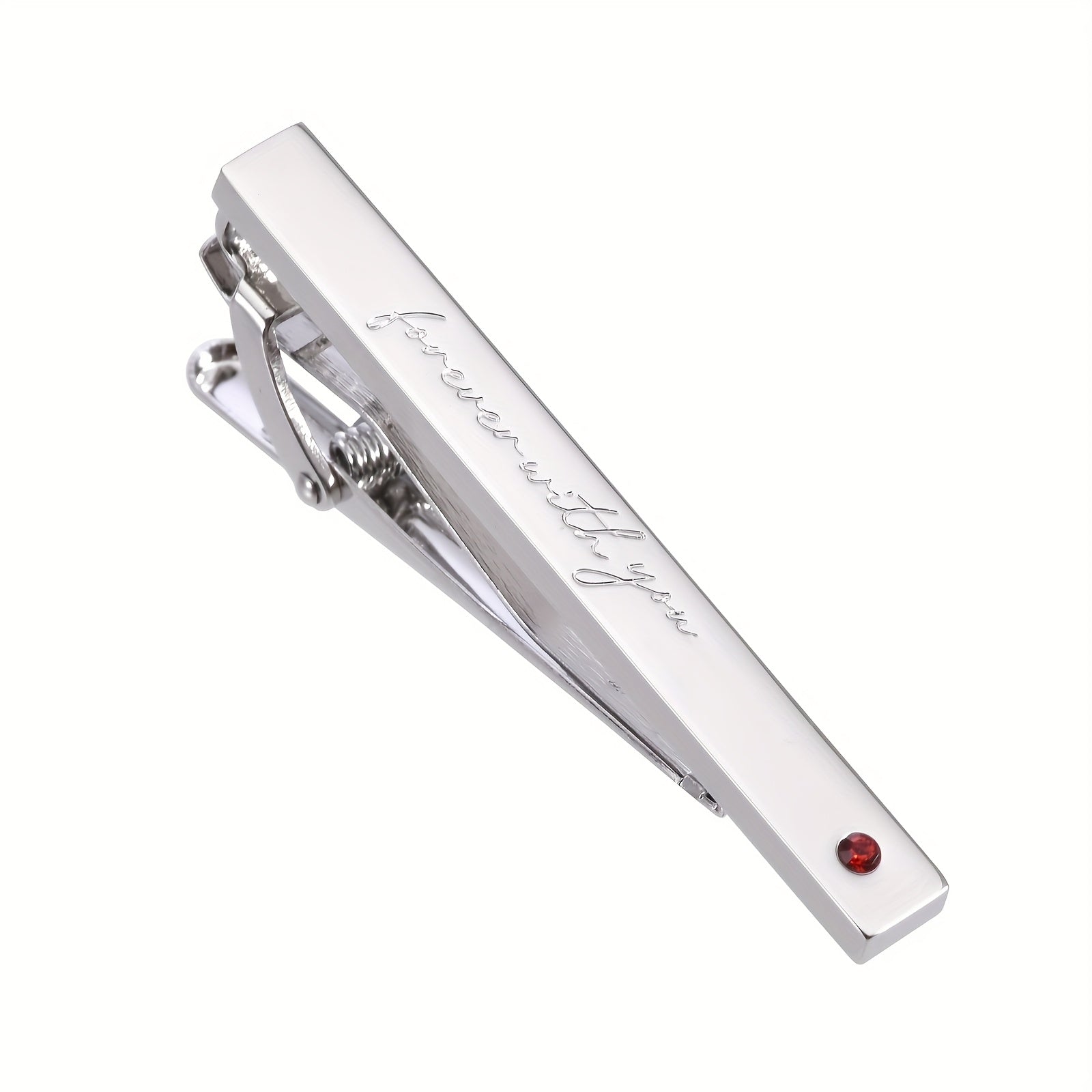 Men's Formal Necktie Clip Heavy Duty Metallic Tie bar for Wedding Business