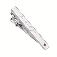 Men's Formal Necktie Clip Heavy Duty Metallic Tie bar for Wedding Business