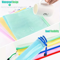 Waterproof Zipper Bag for School Office Supplies A3 A4 A5