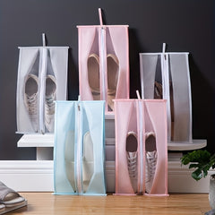 Clear Travel Shoes Storage Bag Lightweight Dustproof Zipper Pouch