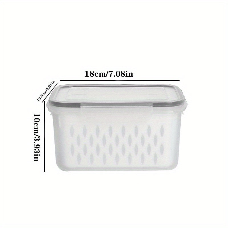 Fresh Keeping Box Refrigerator Food Sub Box With Drain Basket