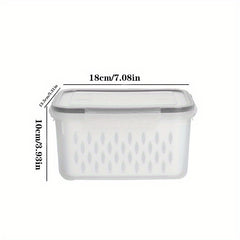 Fresh Keeping Box Refrigerator Food Sub Box With Drain Basket