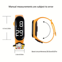 3pcs Animal Doll Electronic Bracelet Watch Set LED for Family Gift