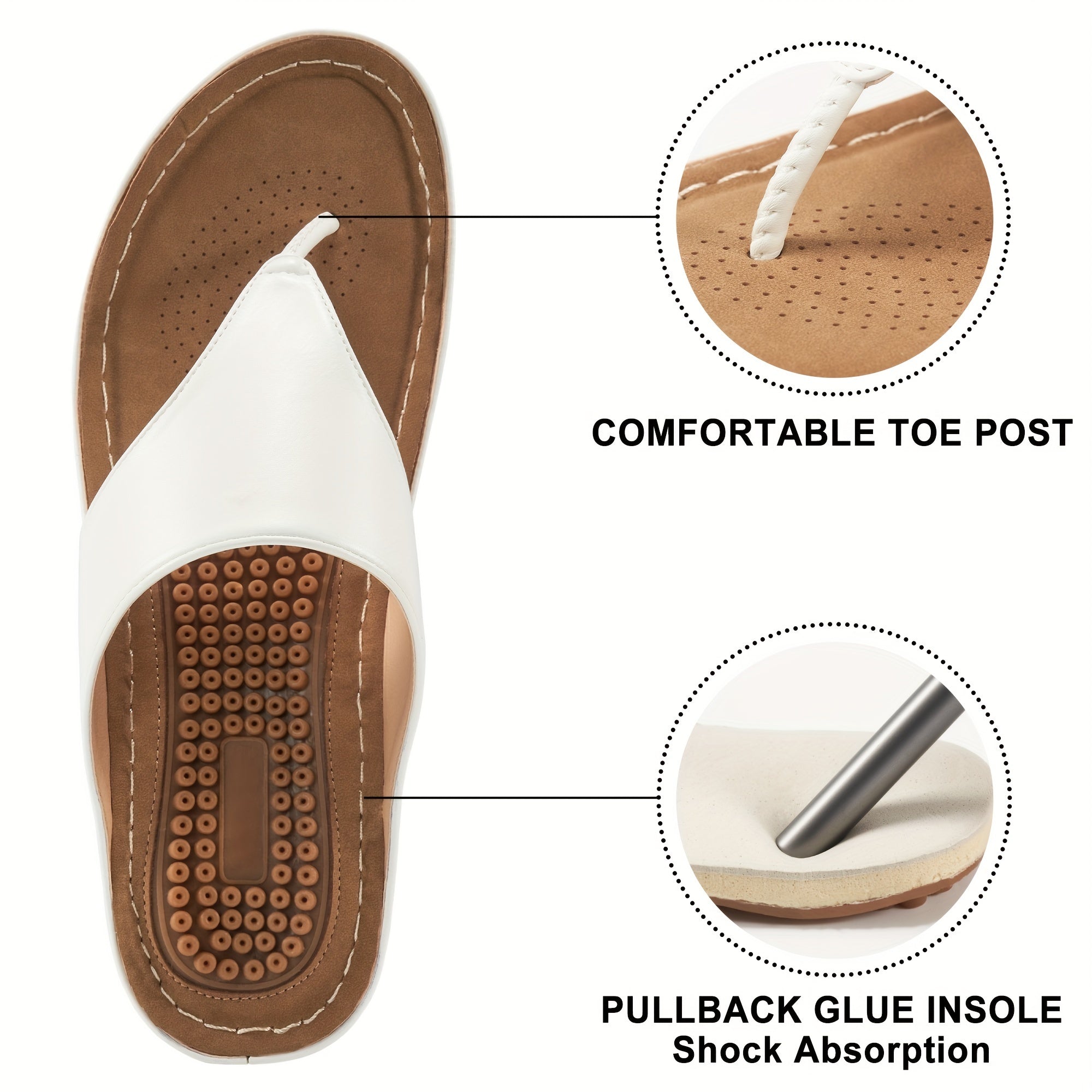 Women's Massage Flip Flops Arch Support Sandals