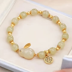 Mom Jade Rabbit Agate Bracelet - Perfect Gift for Mom