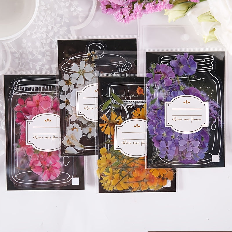 40pcs Vintage Flowers Waterproof Plant Stickers for Planners Journals Scrapbooks