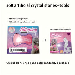 360pcs Crystal Stones Artificial Diamonds for Crafts Hair Shoes Handbags
