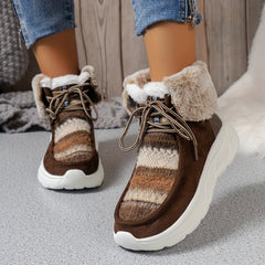 Non Slip Medium Tube Snow Boots Coldproof Warm Shoes
