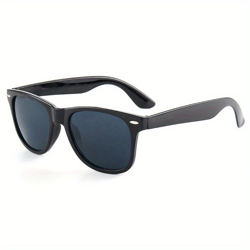 Square Sunglasses Rivet Decor Anti Glare UV400