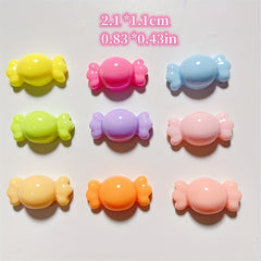 10pcs Random Mixed DIY Candy Earrings Hair Accessories Resin Charms