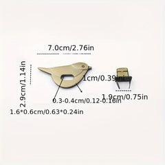 1pc Metal Bird Lock DIY Handbag Hardware Accessories