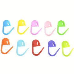 50pcs Colorful Plastic Stitch Markers for Crochet Knitting Sweater Yarn