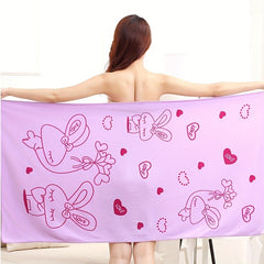 Soft Microfiber Bath Towel Absorbent 55x27in