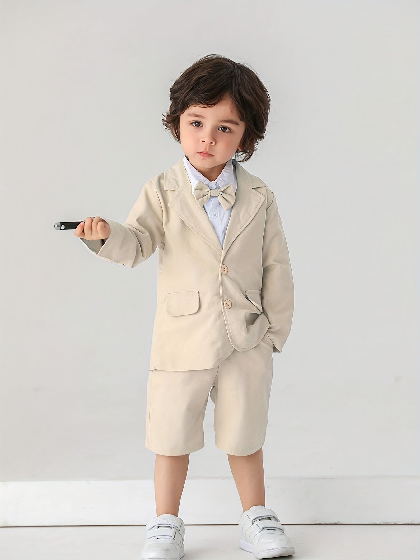 Baby Boys Gentleman 2pcs Set Bow Shirt & Pants
